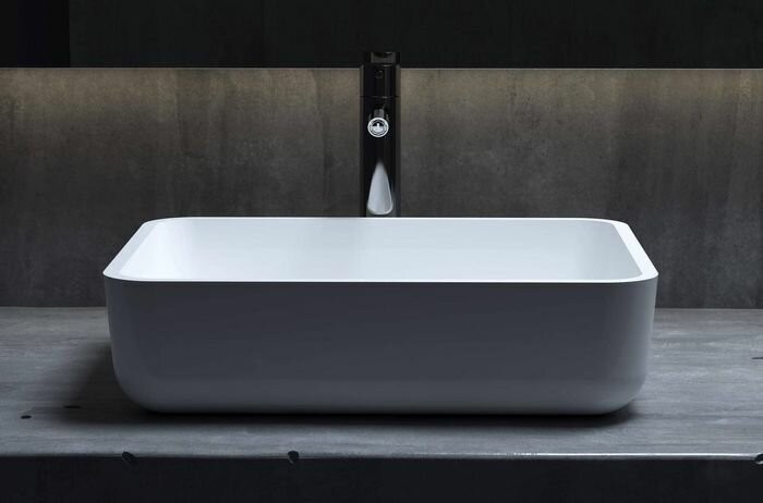 Раковина накладная 47,5x37,5, матовая, Salini GLORIA арт. 1102209MRF