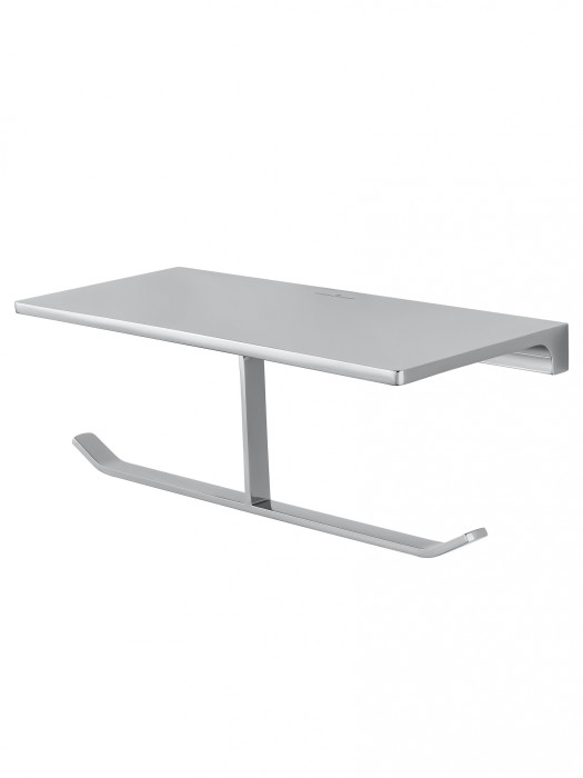 Двойной держатель для туалетной бумаги с полкой, Wonzon &amp; Woghand Eclipse, WW-9156 цвет: хром