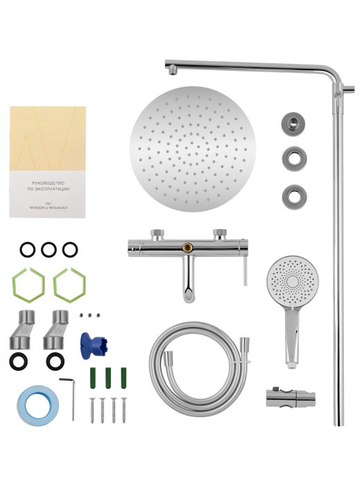 Душевая система, Wonzon & Woghand Stick, WW-88739017-CR цвет: хром