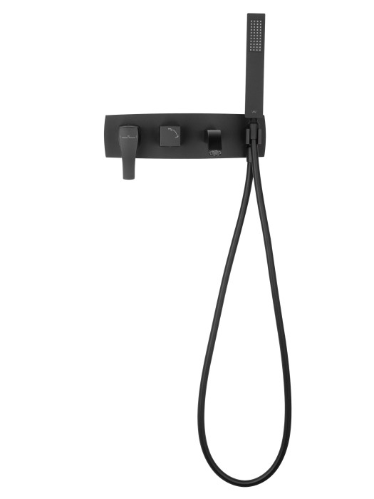 Смеситель для ванны встраиваемый, Wonzon & Woghand Flex, WW-88889072-MB цвет: черный