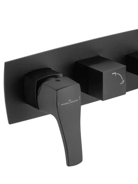 Смеситель для ванны встраиваемый, Wonzon & Woghand Flex, WW-88889072-MB цвет: черный