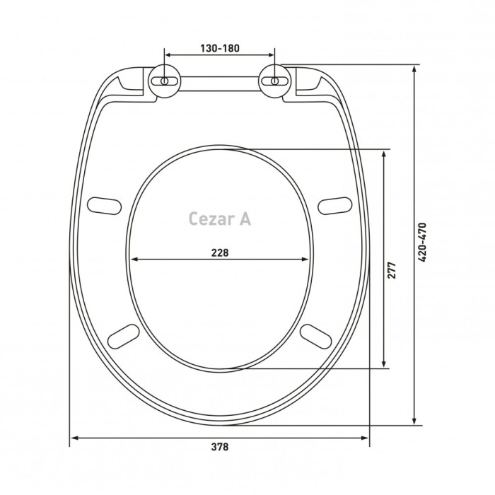 Сиденье для унитаза Berges Cezar A  арт. 011001