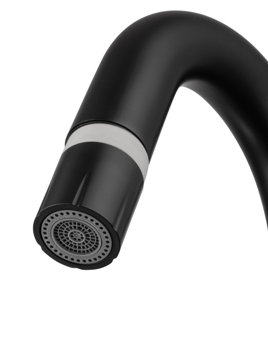 Смеситель для раковины с выдвижным изливом, Wonzon & Woghand, WW-FE01L212-MB цвет: черный