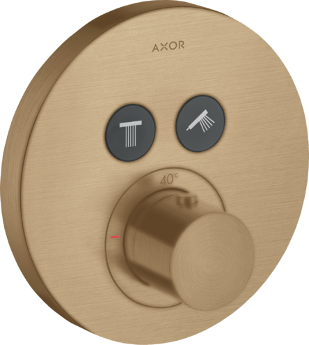 Термостат для душа ShowerSelect Axor, шлифованная бронза арт. 36723140