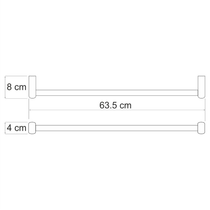 Держатель полотенец одинарный WasserKRAFT Berkel K-6800 арт. K-6830