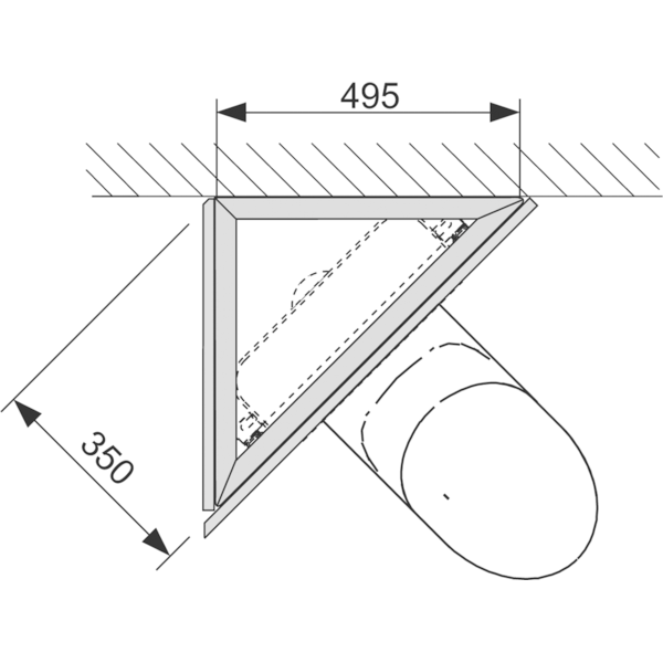 Комплект для установки модуля под углом к стене, TECE арт. 9380004