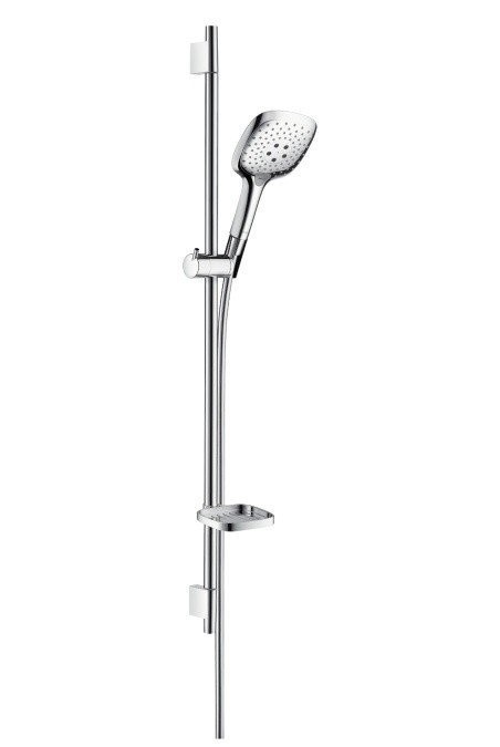 Душевой гарнитур со штангой 90см и мыльницей Raindance Select E Hansgrohe, хром арт. 27857000