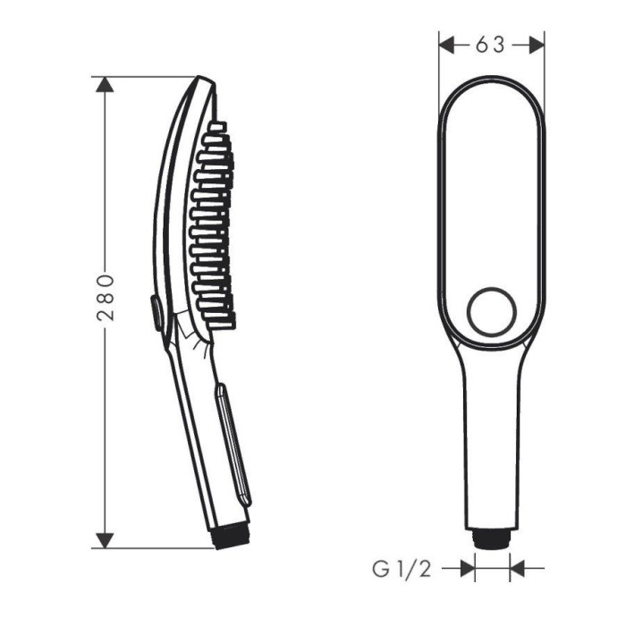 Душ для собак с массажной струей DogShower Hansgrohe, белый арт. 26640700