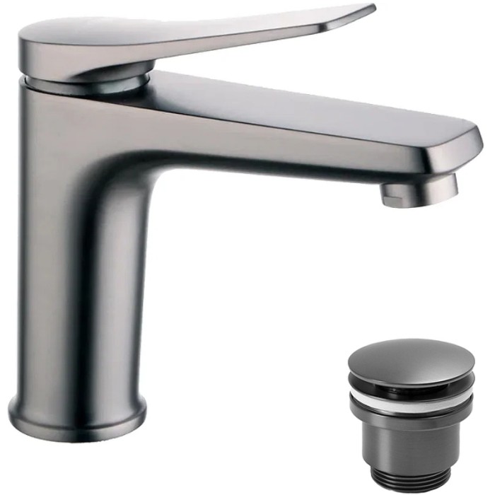 Смеситель для раковины Lemark Bronx LM3706GM графит