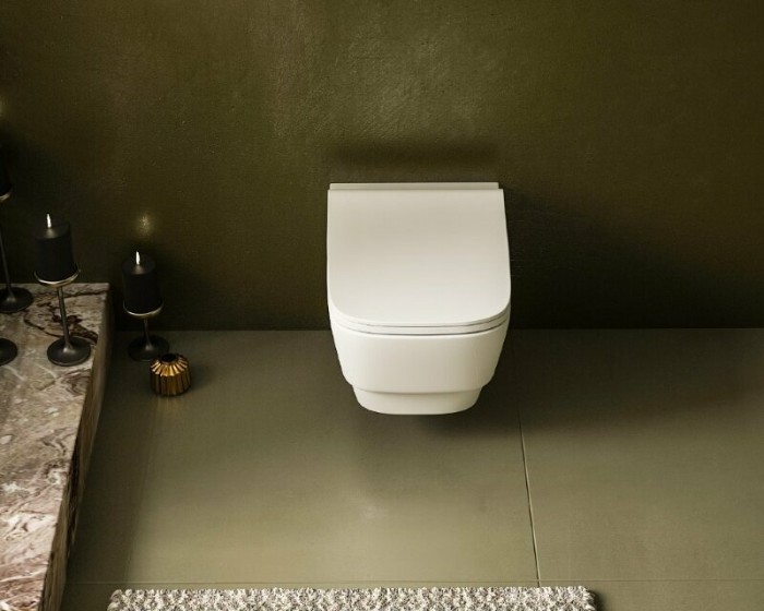 Унитаз подвесной, (без крышки), белый, Bello Boheme 971-MW