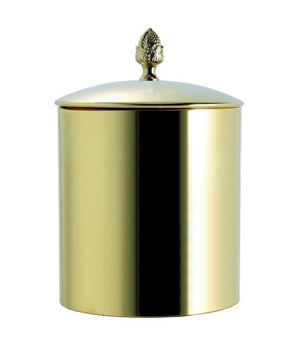 Ведро с крышкой диаметр 22*h29см, золото, Tiffany World - TWSSS6501ORO