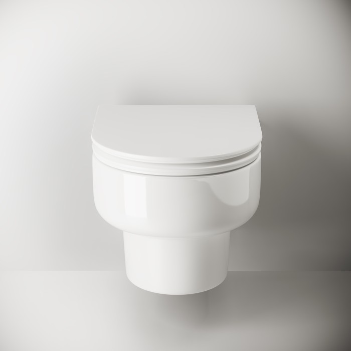 Подвесной унитаз с сиденьем Ceramicanova Brick, белый арт. 311010