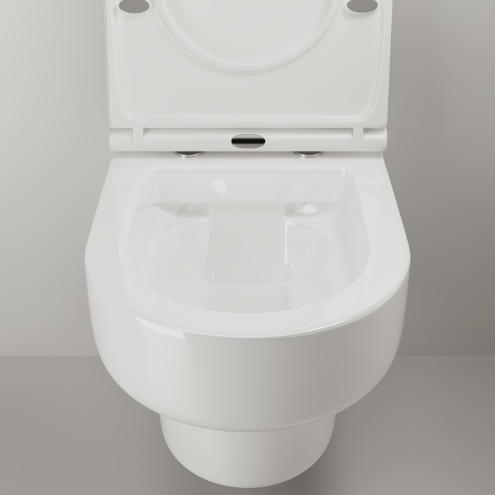 Подвесной унитаз с сиденьем Ceramicanova Brick, белый арт. 311010