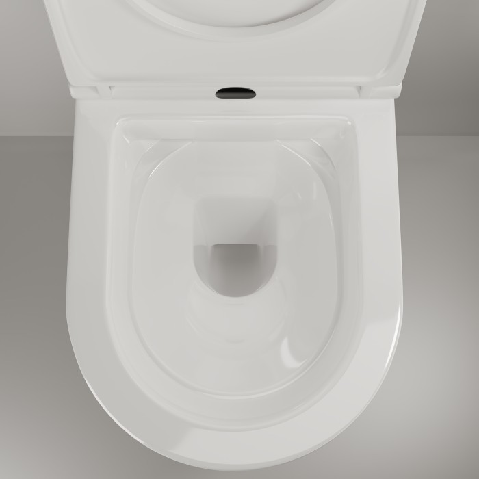 Подвесной унитаз с сиденьем Ceramicanova Brick, белый арт. 311010