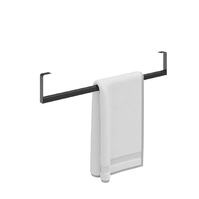 Держатель для полотенец к раковинам 67x2,5см, Logica Kerama Marazzi, черный - LO.trl.70\BLK.M