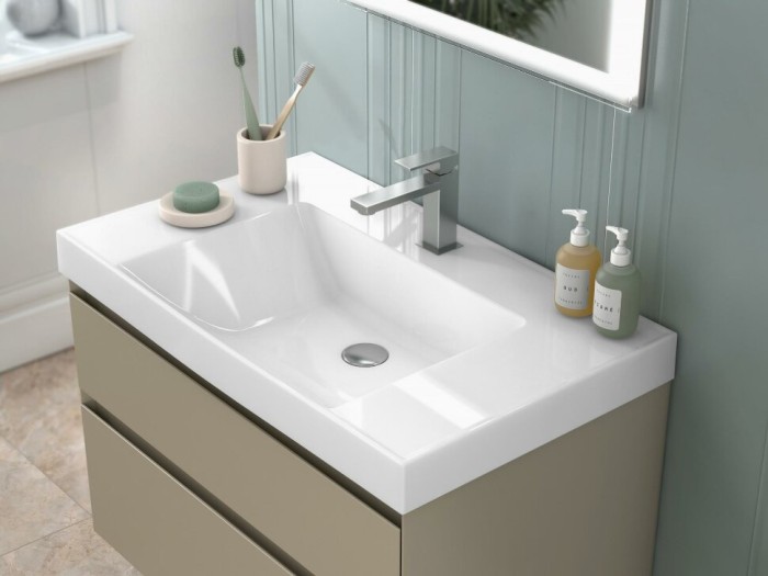 Раковина подвесная 80,5x48,5см, Cubo Kerama Marazzi, белый - CU.wb.80