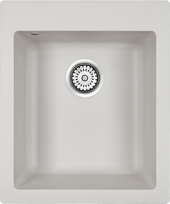 Мойка для кухни гранит 415х490 Paulmark KANTE 40, белый - PM104249-WH