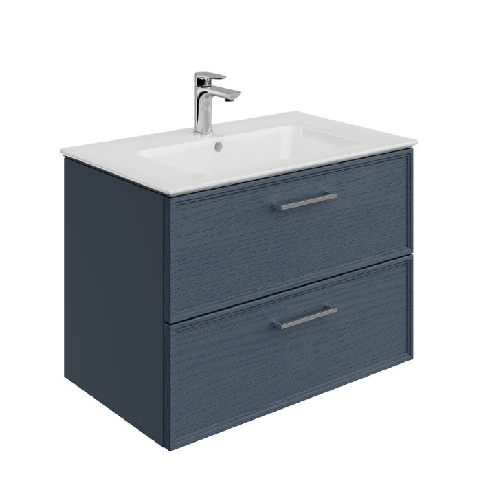 Тумба подвесная 75 см, 2 ящика, Piano classic Kerama Marazzi, синий - PIA.CL.75\BLU.M