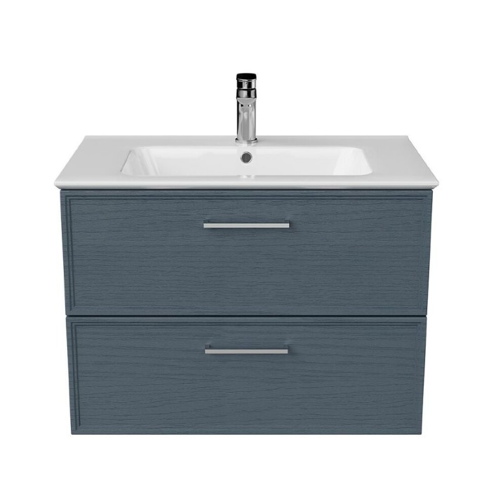 Тумба подвесная 75 см, 2 ящика, Piano classic Kerama Marazzi, синий - PIA.CL.75\BLU.M