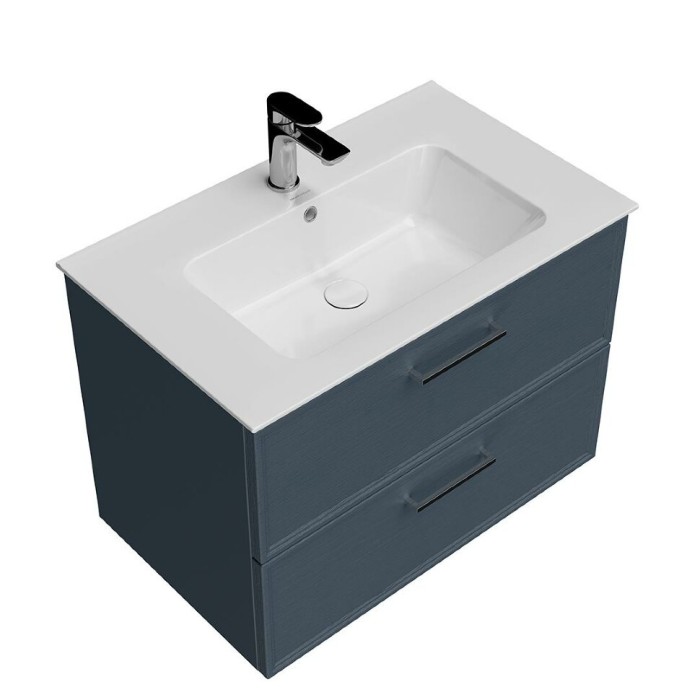 Тумба подвесная 75 см, 2 ящика, Piano classic Kerama Marazzi, синий - PIA.CL.75\BLU.M