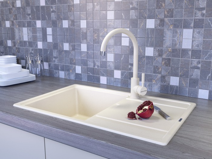 Смеситель для кухни  Paulmark HOLSTEIN, бежевый - Ho212063-328