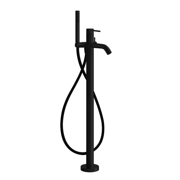 Смеситель для ванны, напольный, с душевой лейкой, Gessi 316, black xl арт. 54028#299