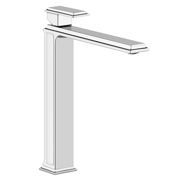 Смеситель для раковины на 1 отверстие, высокий, без донного клапана, Gessi Eleganza, хром арт. 46004#031