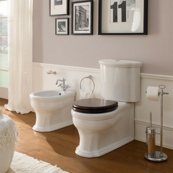 Напольное биде с одним отверстием цвет белый, Scarabeo Castellana - 5307