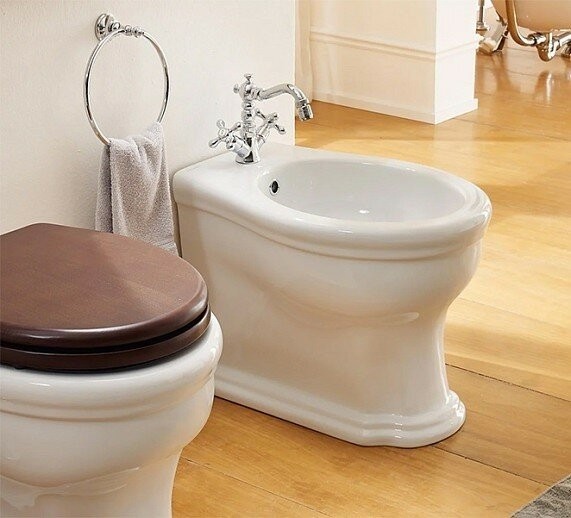 Напольное биде с одним отверстием цвет белый, Scarabeo Castellana - 5307