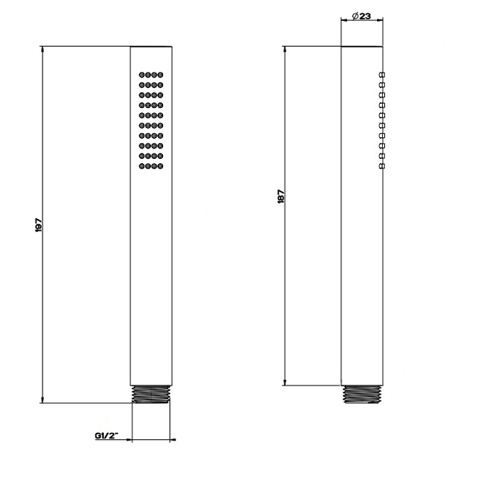 Душевая лейка с легкой очисткой, Gessi Shower316, шлифованная сталь арт. 54054#239