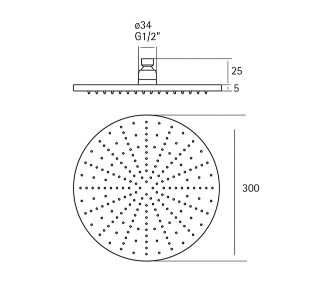 Душевая система Cisal Xion с термостатом, встраиваемая цвет нержавеющая сталь арт. set-xion2