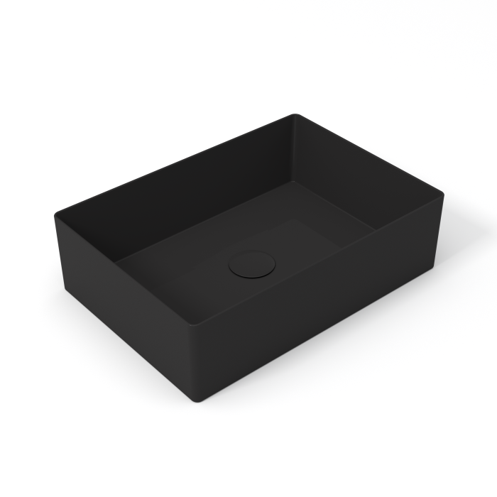 Накладная раковина 70x35x14 см, Olympia ceramica Slice, черный глянцевый арт. SLC42RE70013
