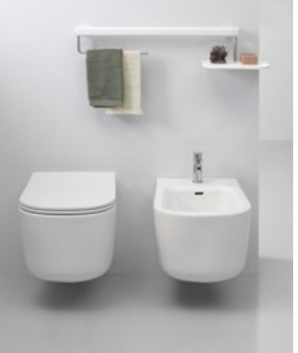 Унитаз подвесной, безободковый, с креплениями, Olympia ceramica Omnia, белый матовый арт. OMN1202R11