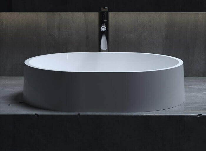 Раковина накладная 56x44, матовая, Salini GLORIA арт. 1102211M