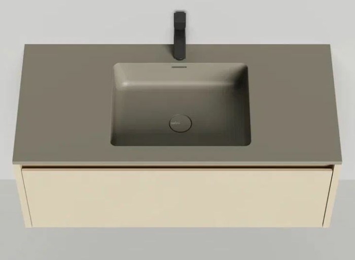 Подвесная тумба domino 1000, эмаль, onda plus, гладкий, Salini арт. 27D110ON