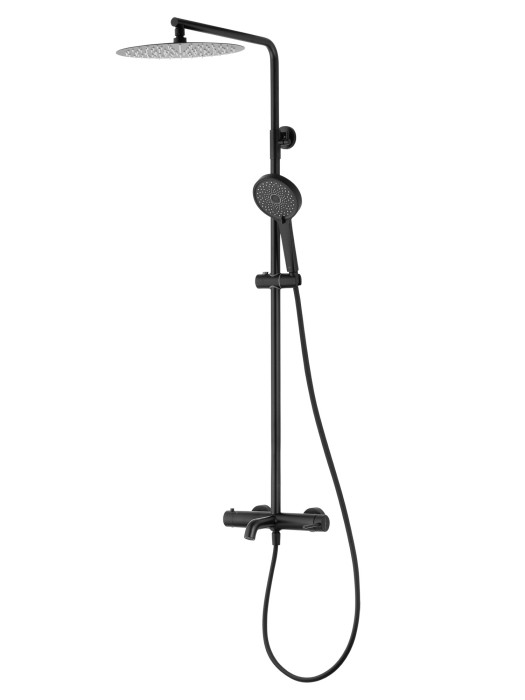 Душевая система, Wonzon &amp; Woghand Stick, WW-88739017-MB цвет: черный