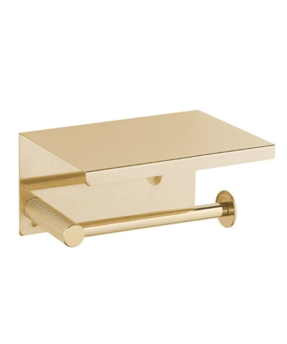 Держатель для туалетной бумаги с крышкой gold, Boheme Uno - 10971-G