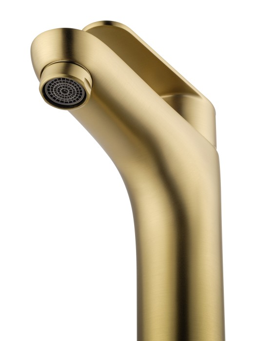 Смеситель для раковины высокий, Wonzon & Woghand Alfa, WW-A40232-BG цвет: золото