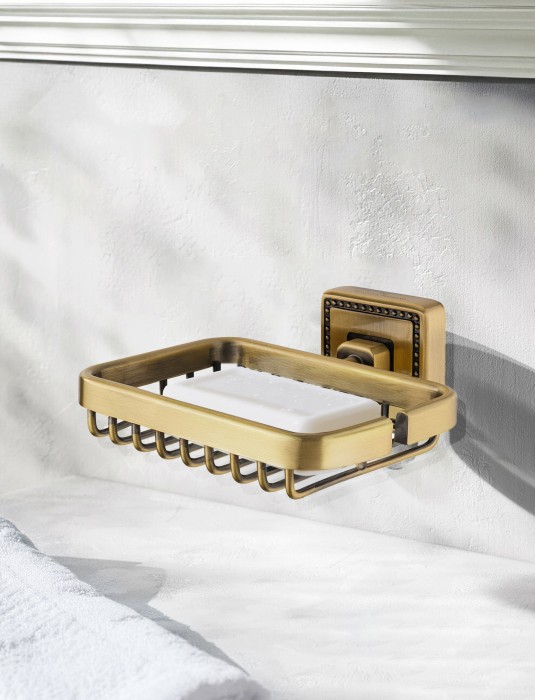 Мыльница с держателем, Wonzon & Woghand Roma, WW-7224 цвет: бронза