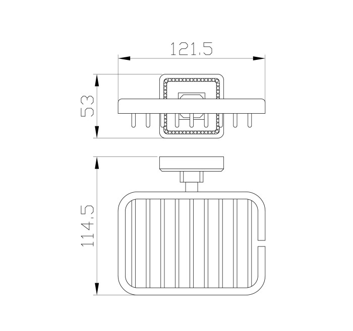 Мыльница с держателем, Wonzon & Woghand Roma, WW-7224 цвет: бронза