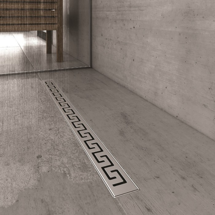 Душевой лоток BERGES В1 Antik 900, хром глянец, S-сифон D50/105 H50, арт.091027