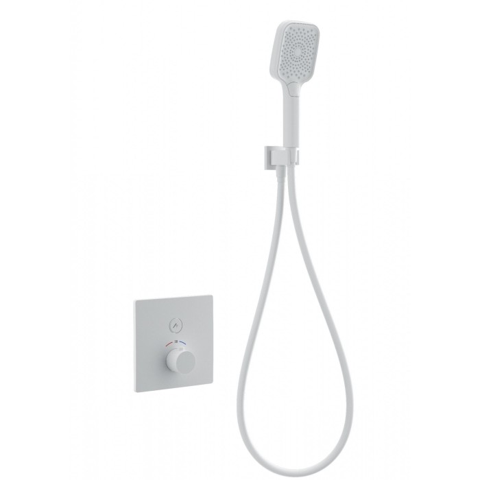 Смеситель для душа с термостатом встраиваемый, Wonzon &amp; Woghand, WW-D1017-B-MW цвет: белый