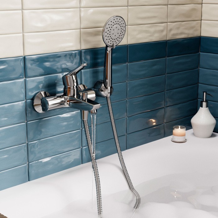 Смеситель для ванны с коротким изливом Rhin 4400 WasserKRAFT арт. 4401