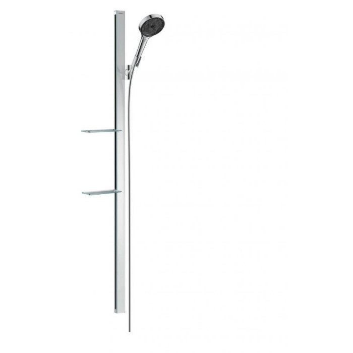 Душевой гарнитур со штангой 150 и мыльницей Rainfinity Hansgrohe, хром арт. 27673000