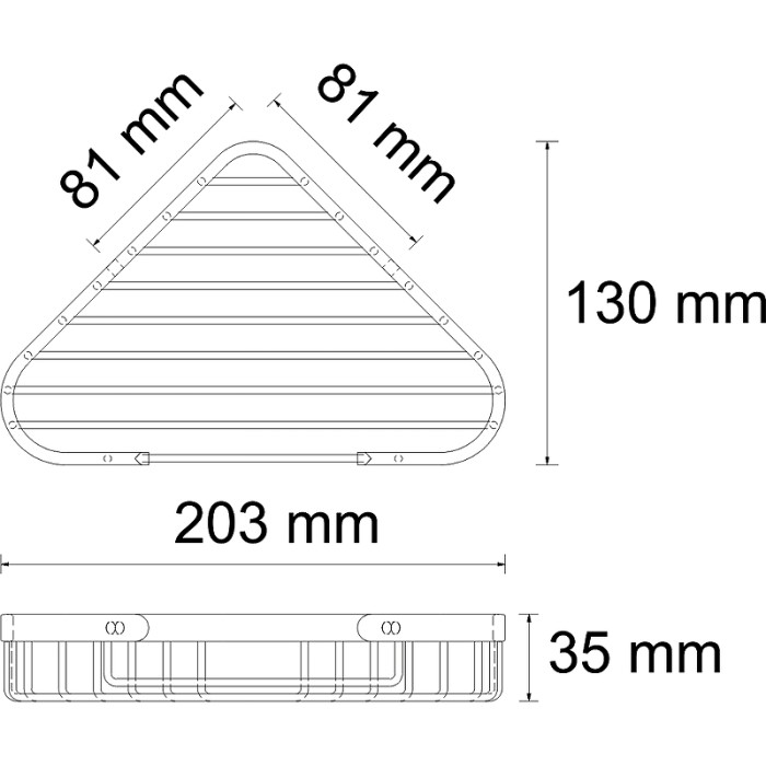 Полка металлическая WasserKRAFT арт. K-733N