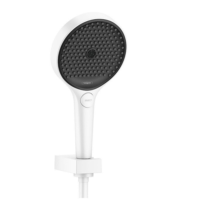 Душевой набор с держателем и шлангом 160см Rainfinity Hansgrohe, белый арт. 26851700