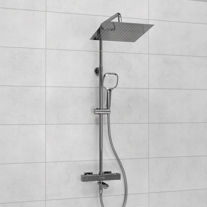 Душевая система с термостатическим смесителем WasserKRAFT арт. A199.118.065.087.CH Thermo