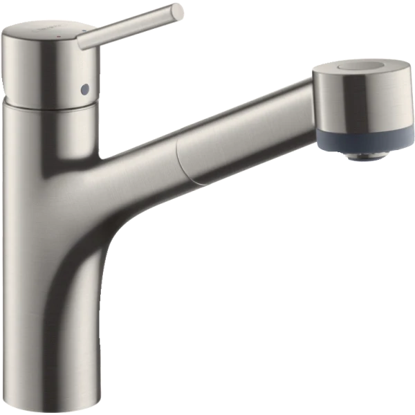 Смеситель для кухни, с вытяжным душем, Hansgrohe Talis M52, нержавеющая сталь арт. 73860800