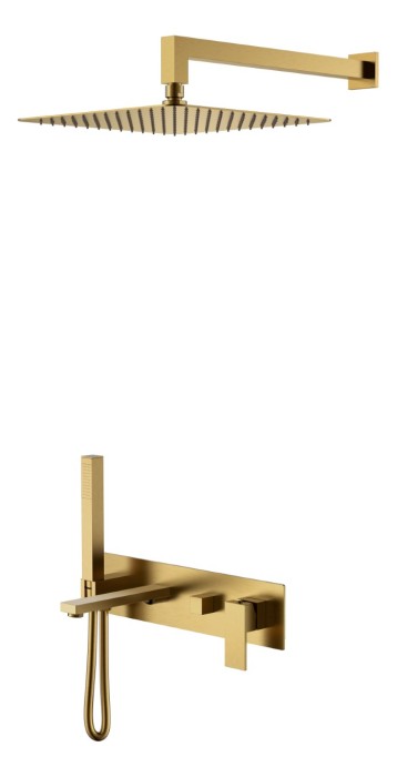 Душевая система, Bronze, Qubic Boheme 474-BR