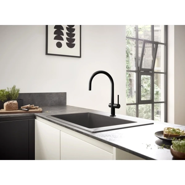 Смеситель для кухни, с запорным вентилем, Hansgrohe Talis M54, хром арт. 72805000